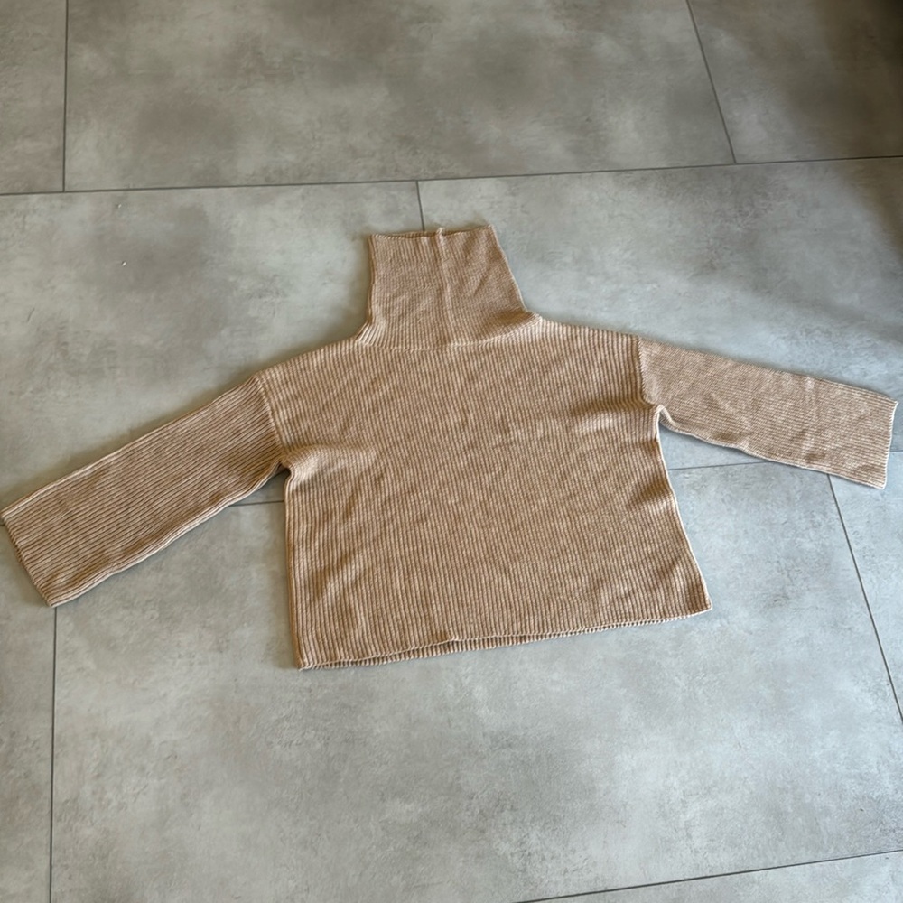 Tan turtle neck sweater